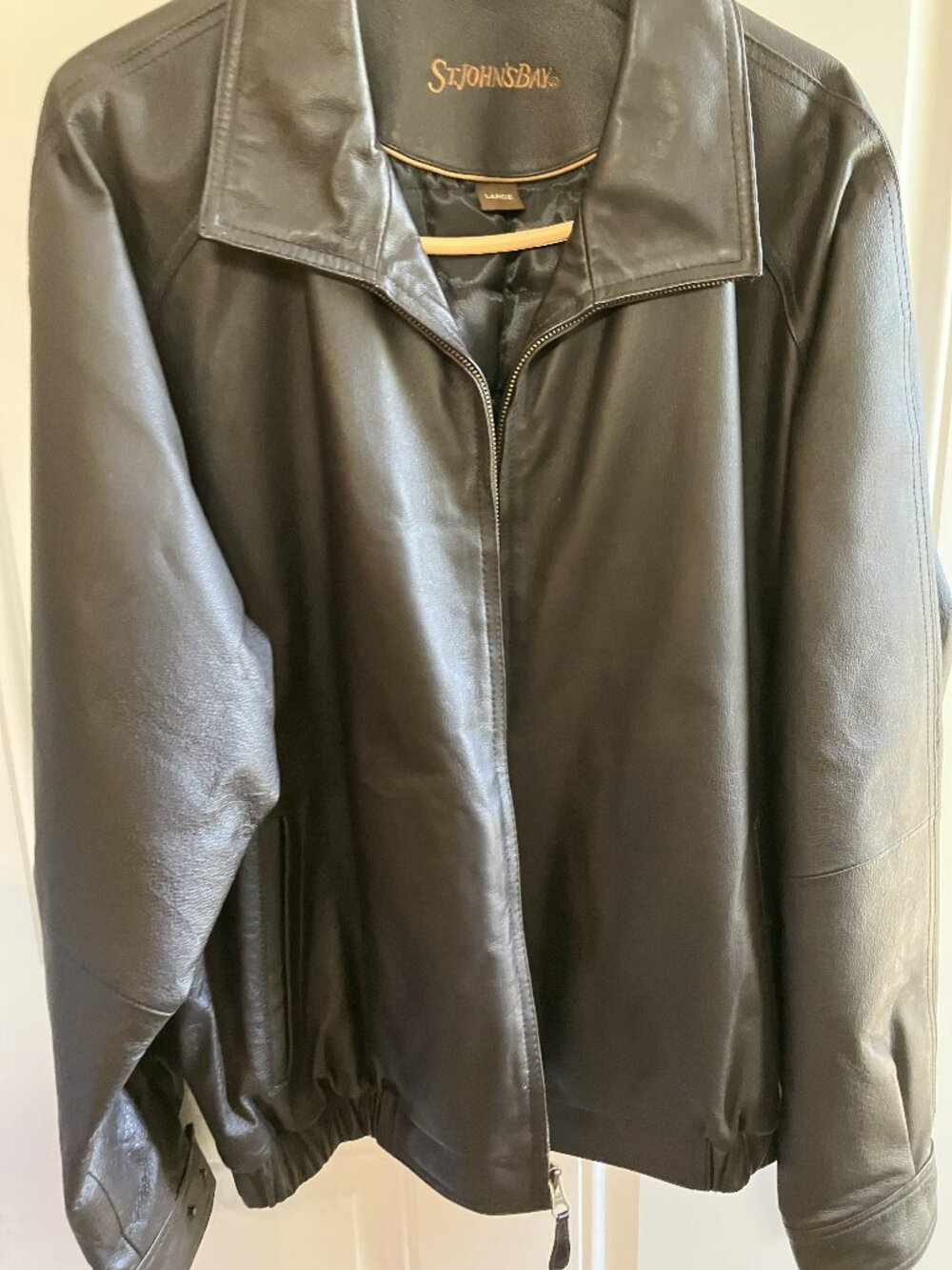 Men's Brown Leather (Some type of Leather) Jacket